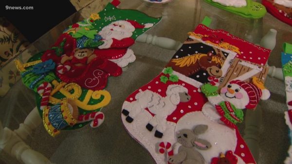 Colorado lady makes and donates Christmas stockings yearly