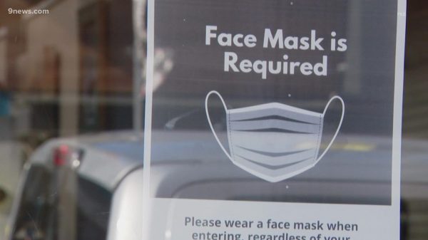 Masks mandates by county in Denver metro space