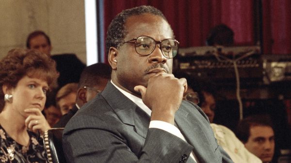 Justice Thomas on abortion precedent at 1991 affirmation listening to