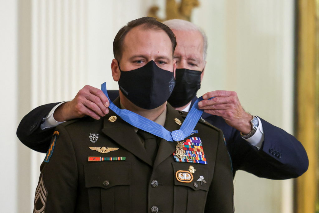 WATCH: Biden awards Medal of Honor to a few troopers for actions in Iraq, Afghanistan