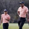 Golf: Woods and son Charlie shoot bogey-free 62 at PNC Championship