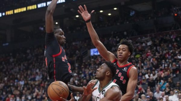 Raptors maintain on to beat Bucks 97-93