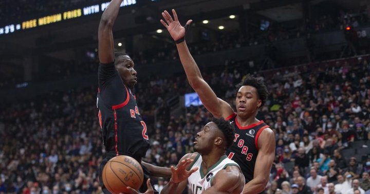 Raptors maintain on to beat Bucks 97-93