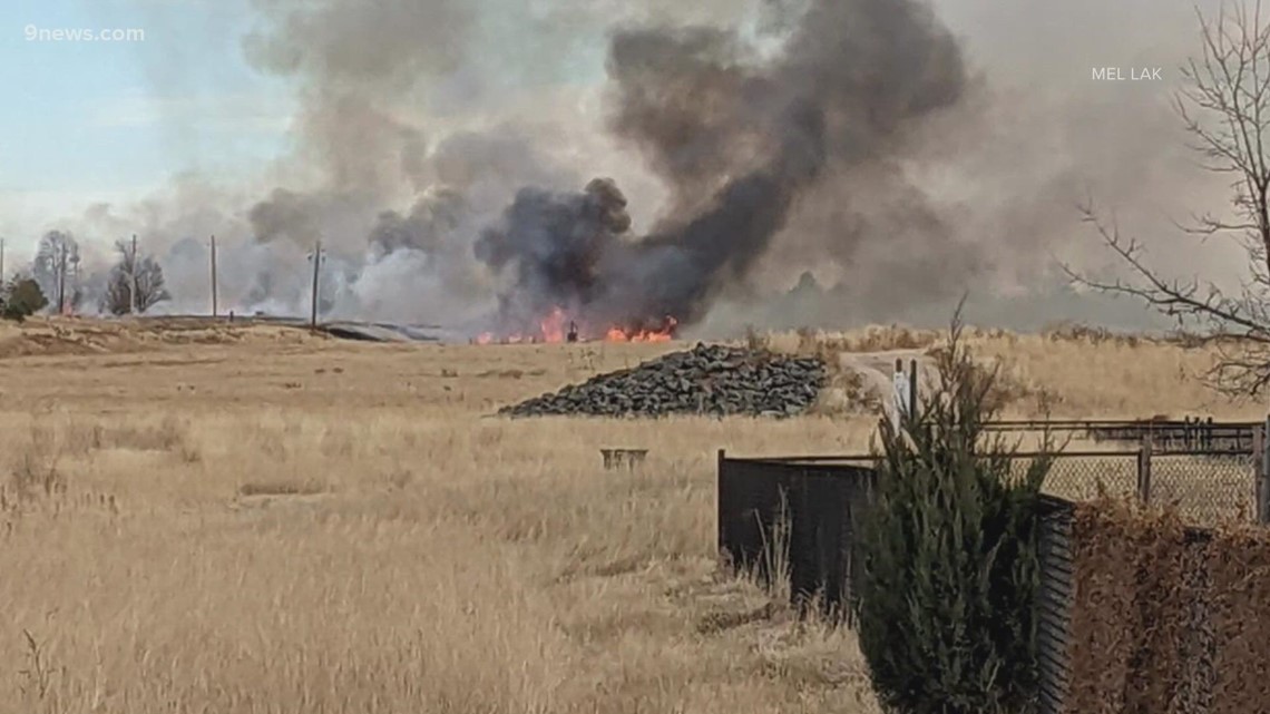 Grass hearth burns in Lowry neighborhood of east Denver