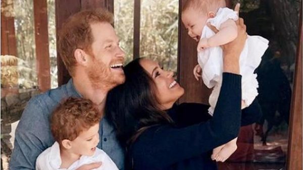 Prince Harry and Meghan share first picture of six-month-old daughter