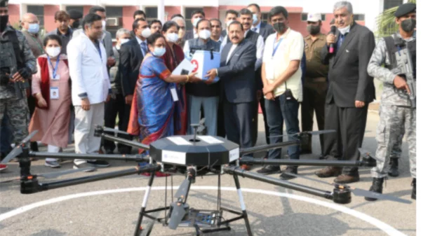 India Assessments Drone Deliveries for COVID-19 Vaccines in Distant Jammu