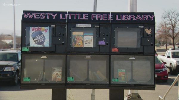 Girl turns outdated newspaper stands at RTD stops into little free libraries