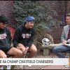 4A state champion Chatfield Chargers Mason Lowe and Jake Marschall be part of Scotty Gange at 9NEWS the morning after profitable title