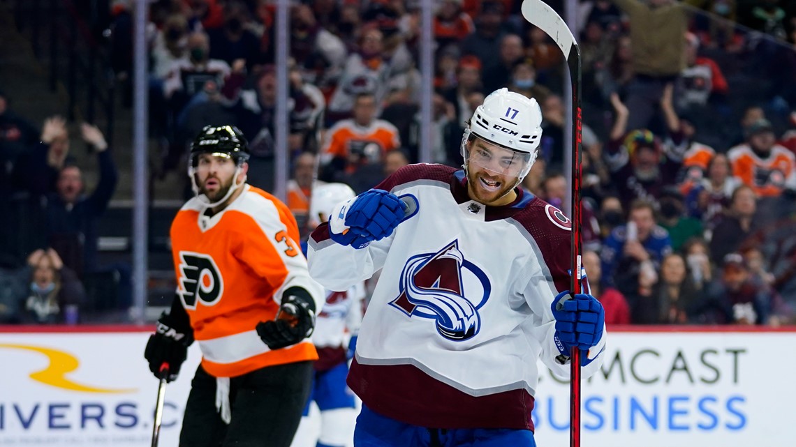 Colorado Avalanche defeat Philadelphia Flyers NHL sport story