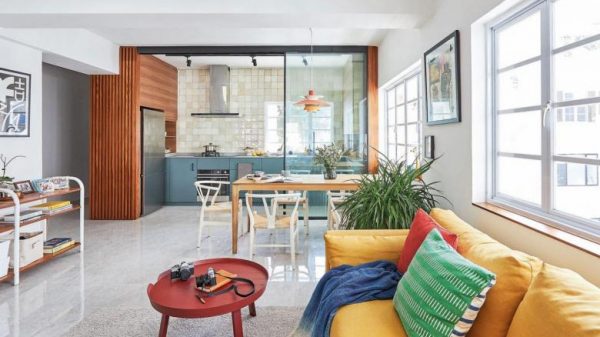 The Stylish Dwelling: Nook HDB flat in Tiong Bahru enlarged with good spatial hacks