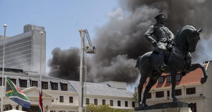 ‘Unhappy day for democracy’: Main hearth engulfs South African Parliament constructing – Nationwide