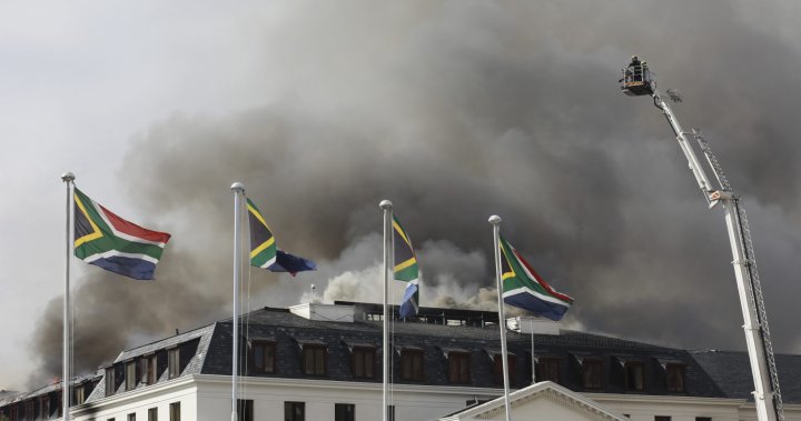 Hearth reignites at South African parliament a day after blaze broken constructing’s roof – Nationwide