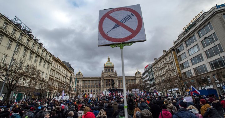 Hundreds in Prague rally towards COVID-19 vaccine mandate – Nationwide