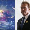 Actor Arnold Schwarzenegger concerned in four-car crash