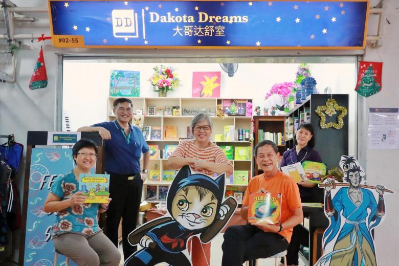 Retirees open bookstore at Previous Airport Highway Hawker Centre