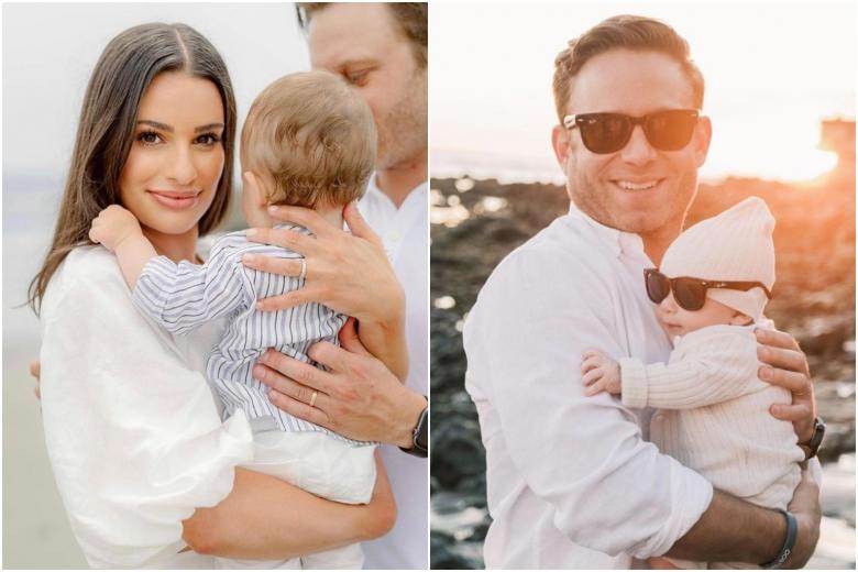 Glee actress Lea Michele shares picture of child son’s face for first time