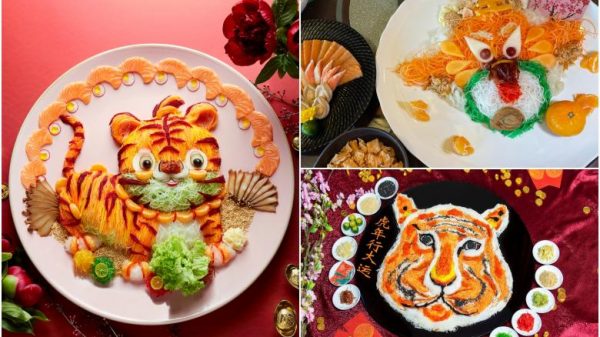 Tiger-themed yusheng roars into Chinese language eating places