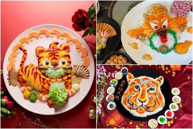 Tiger-themed yusheng roars into Chinese language eating places