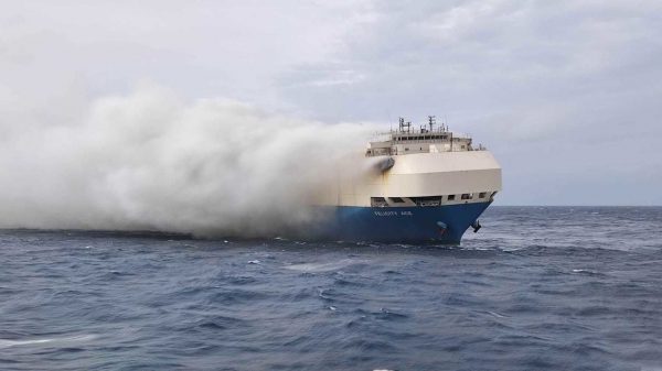 Burning Electrical-Car Batteries Complicate Efforts to Struggle Hearth on Drifting Ship in Atlantic Ocean