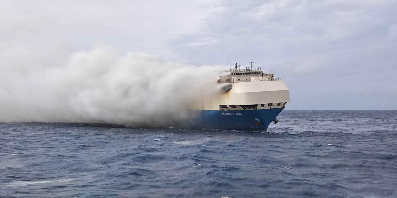 Burning Electrical-Car Batteries Complicate Efforts to Struggle Hearth on Drifting Ship in Atlantic Ocean