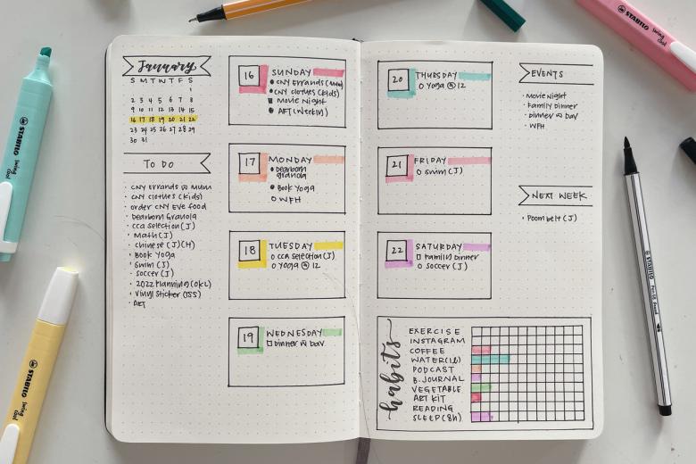 Many flip to bullet journaling to get organised, for psychological well-being