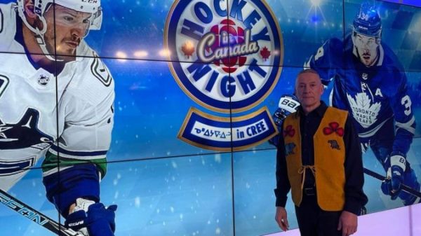 Northern Saskatchewan broadcaster calling HNIC video games in Cree