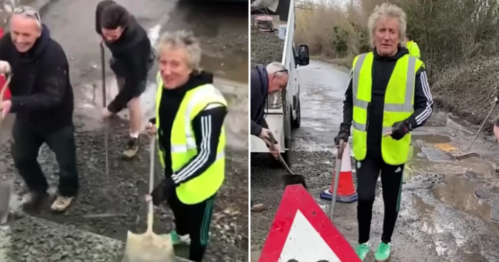 Rod Stewart fills potholes close to his residence ‘as a result of nobody might be bothered to do it’ – Nationwide