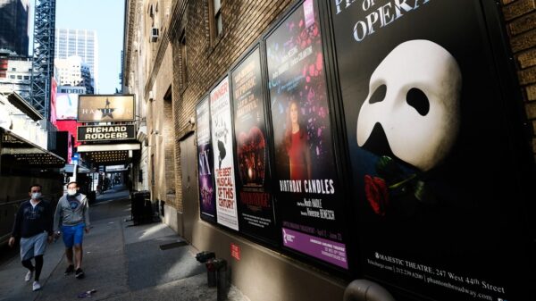 Broadway masks coverage turns into choice in July