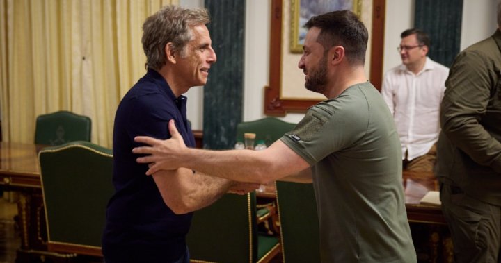 Ben Stiller meets Zelenskyy in Kyiv, tells president ‘You’re my hero’ – Nationwide