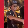 Bruno Mars serves pictures at downtown Cleveland bar