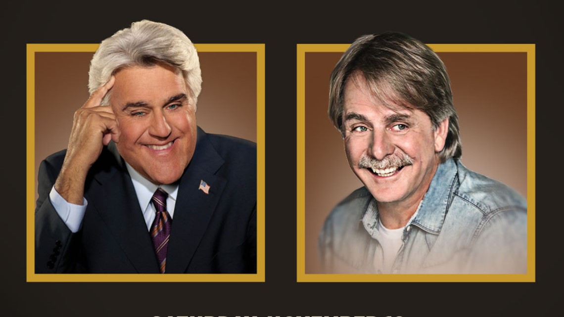 Jay Leno, Jeff Foxworthy staff for occasion at Denver Bellco Theatre
